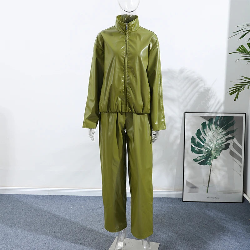 Vintage Leather skirt or pant set