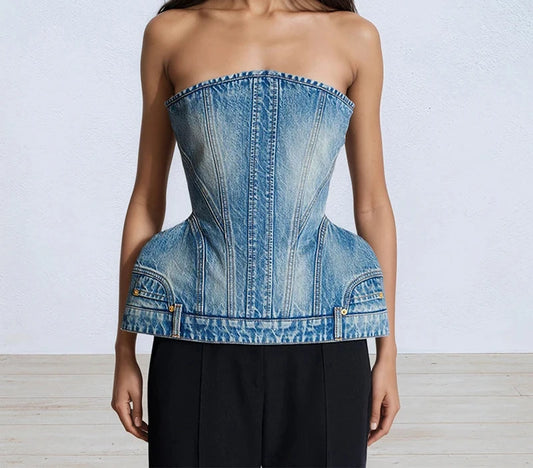 Denim Camisole Vest