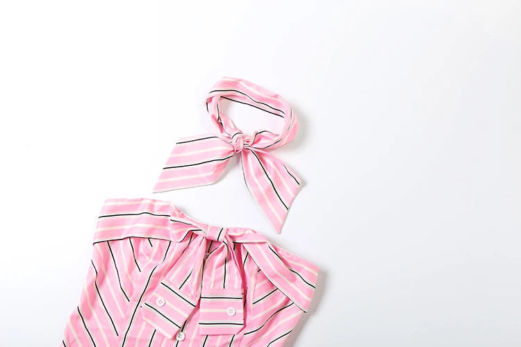 Stripe Patchwork Tank Top