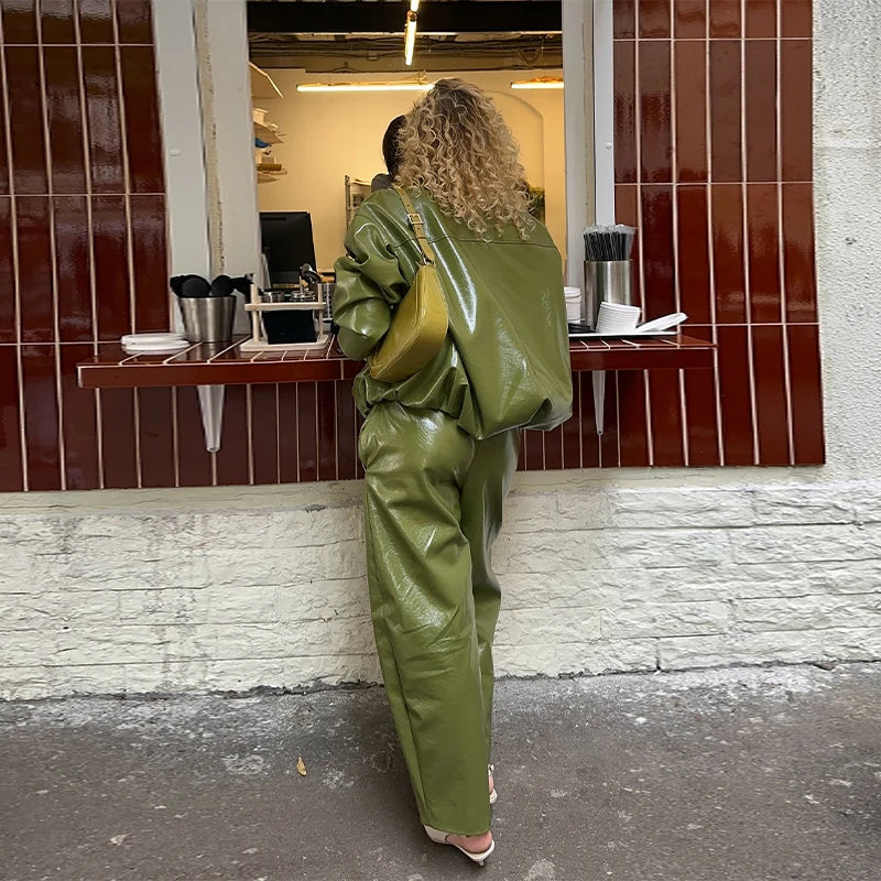 Vintage Leather skirt or pant set