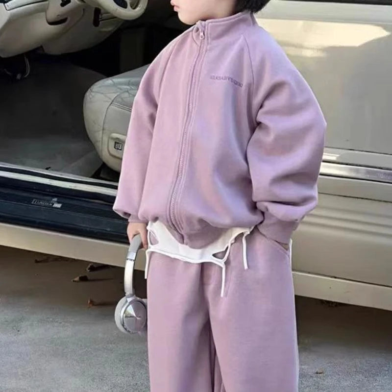 High neck Set Sweatshirt