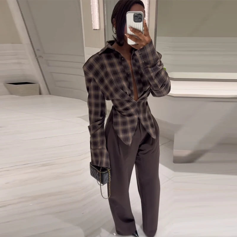 Stylish Casual-chic Plaid Shirt