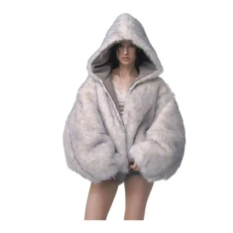 Retro Fur Coat Women