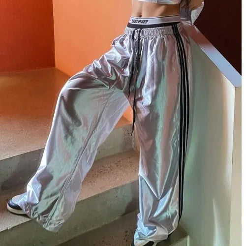 Harajuku Glossy Sport Pants