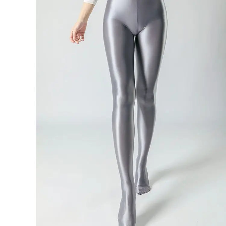 Summer Glossy Satin Leggings