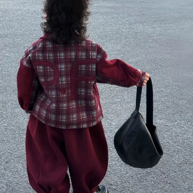 Chequered Cotton Thickened Set