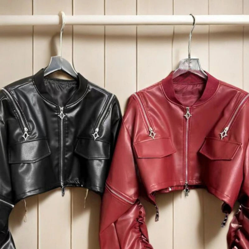 Zipper Female Punk Jacket