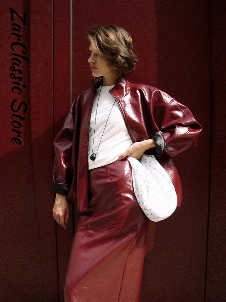Vintage Leather skirt or pant set