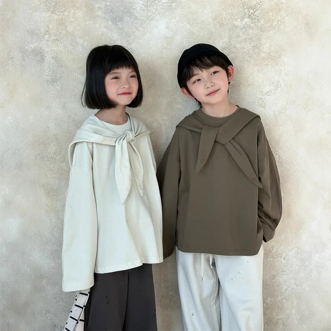 Kids Western Style Versatile Long sleeve