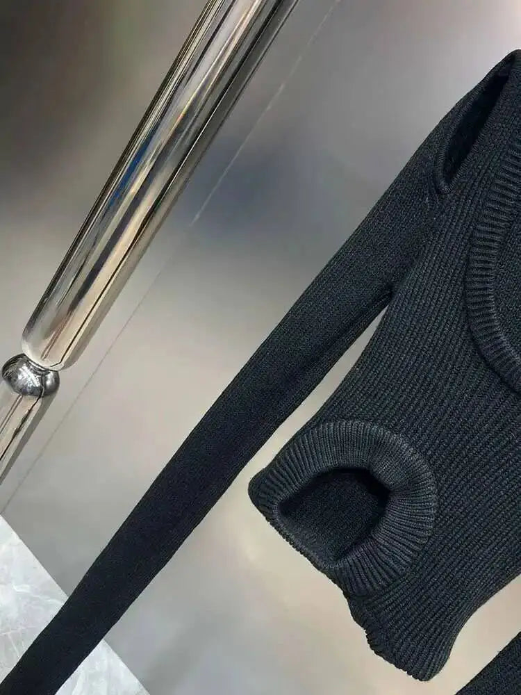 Hollow Out Design Knitted