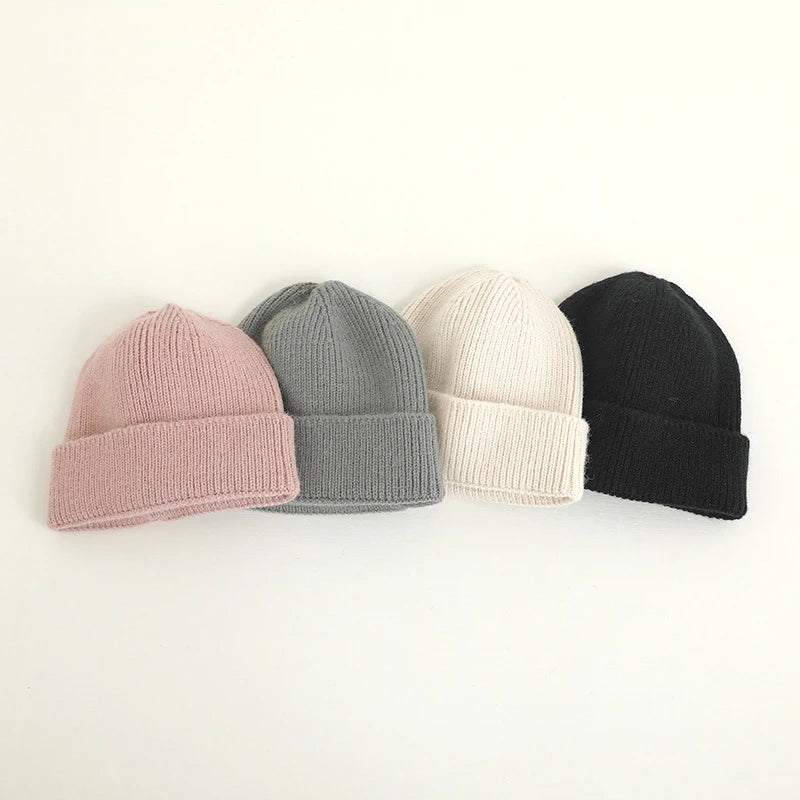 Candy Color Knitted Beanie for Kids