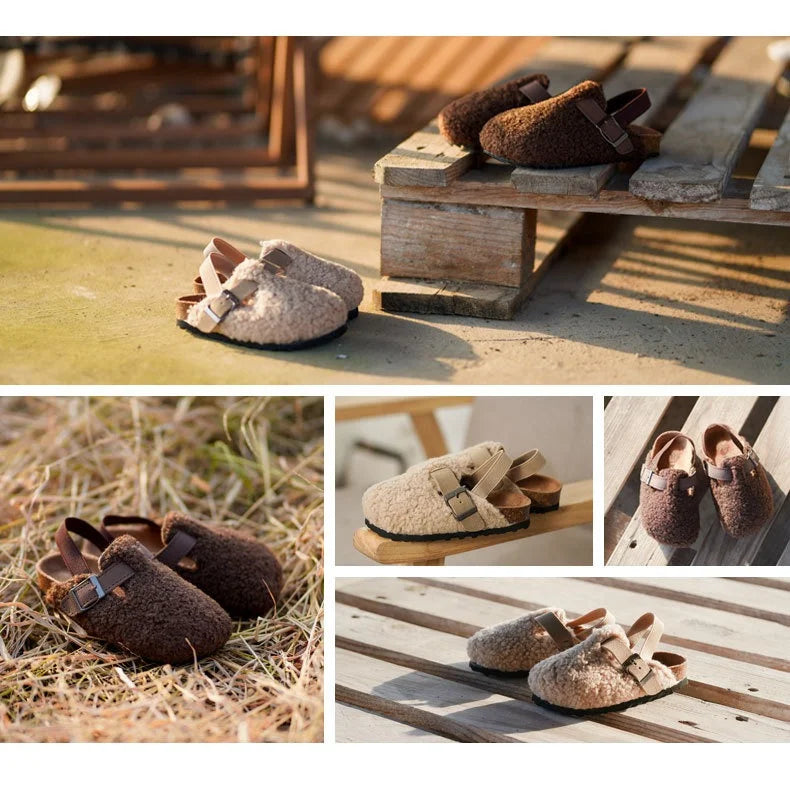 Children's Fleece Elastic Clogs