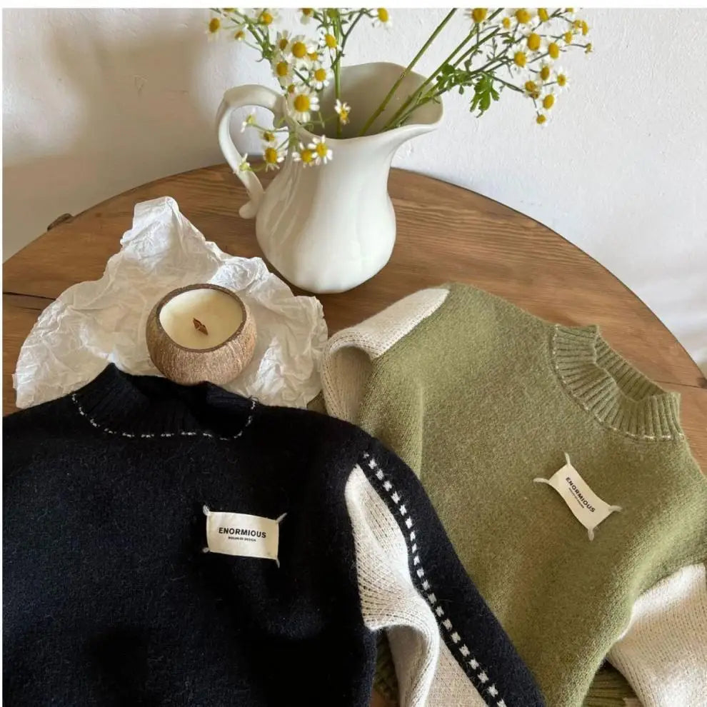 Boys Woolen Sweater Cotton Knitting