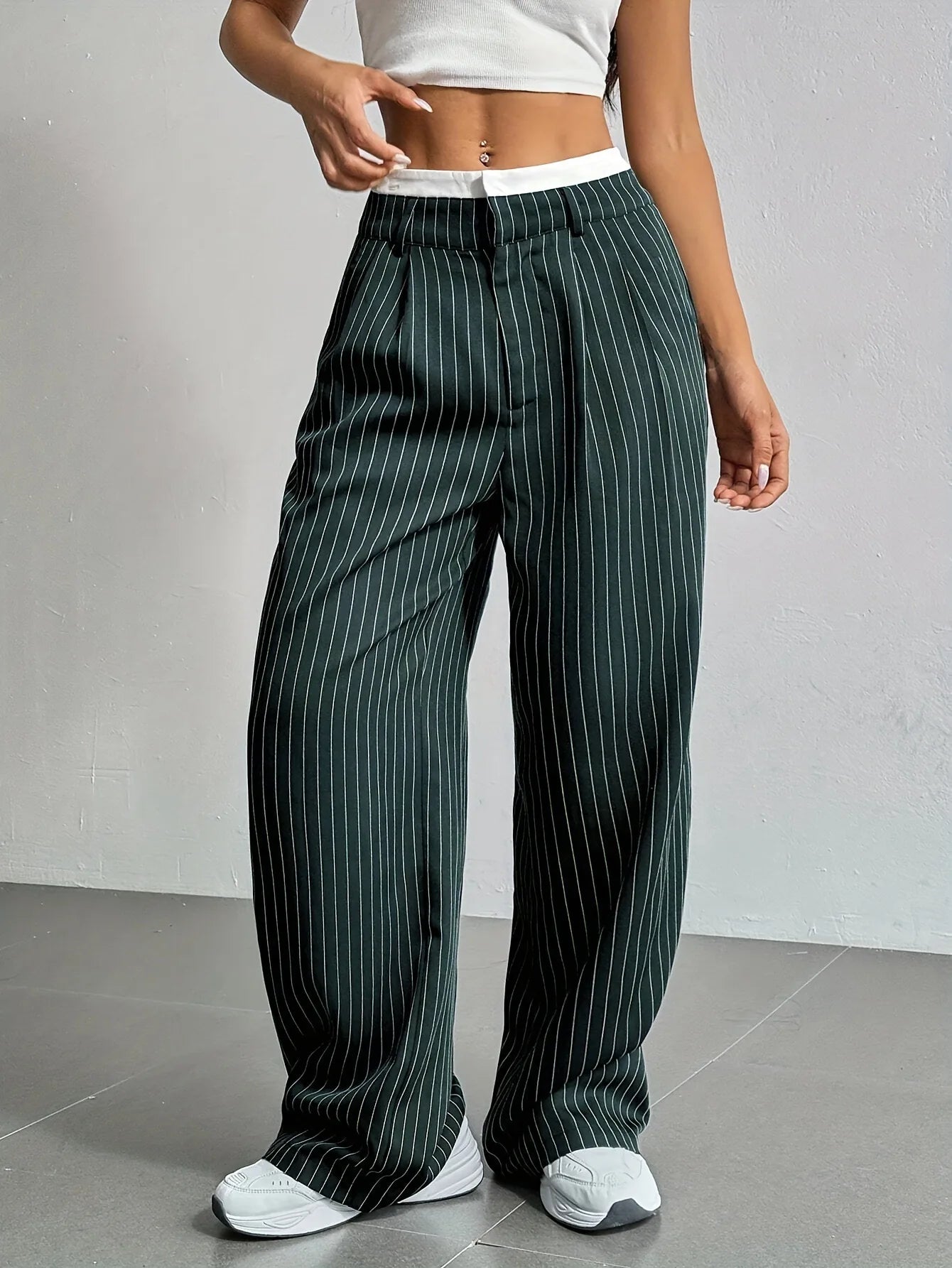 Fashion Pants Women's Stripe Straight