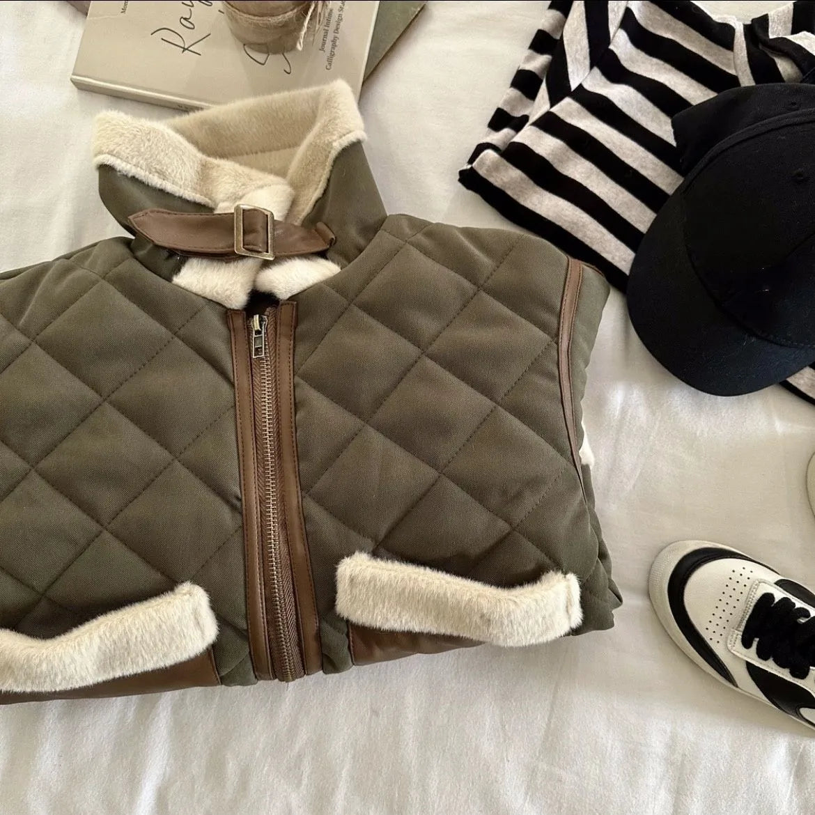 Plush Thickened Cotton Coat