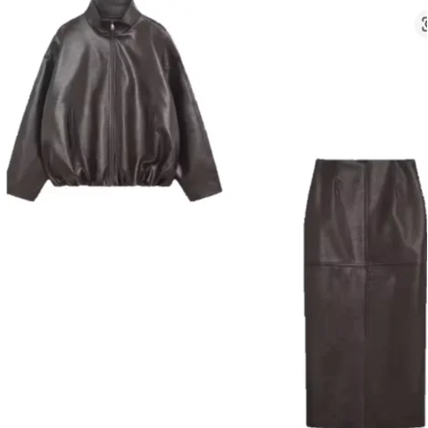 Vintage Leather skirt or pant set