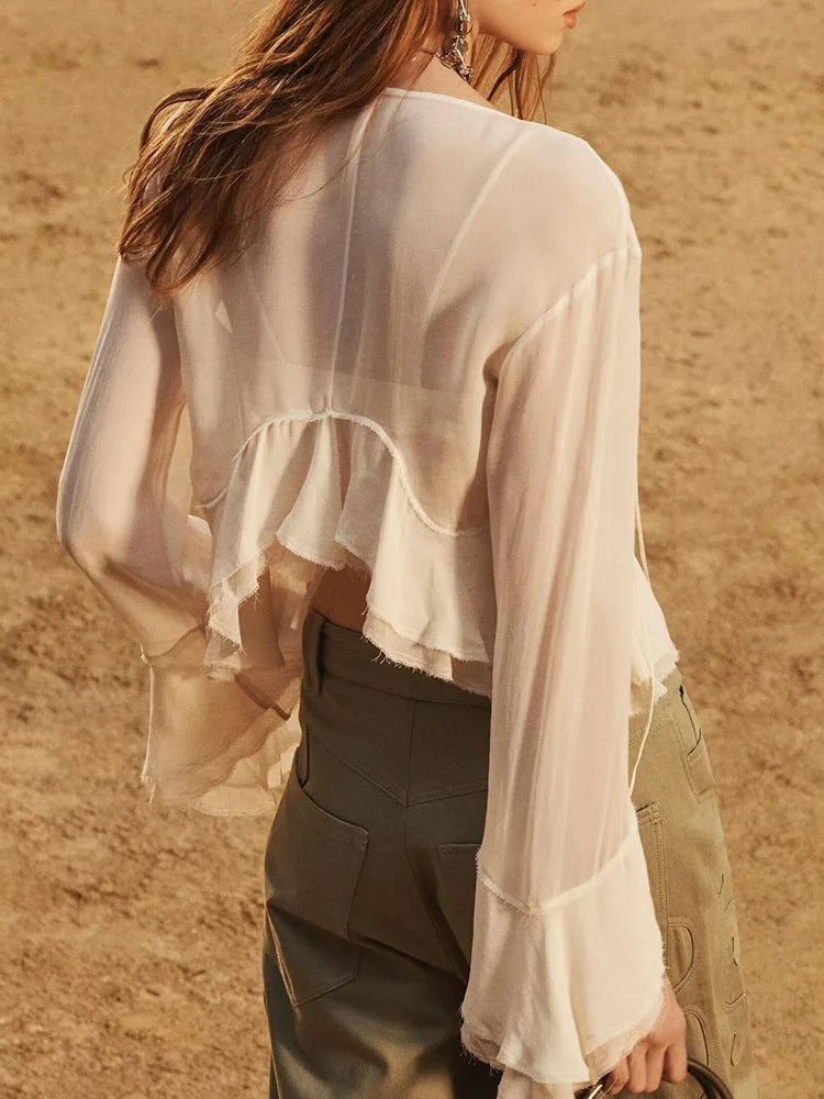 Long Low Collar Flared Sve