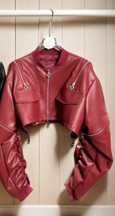 Zipper Female Punk Jacket