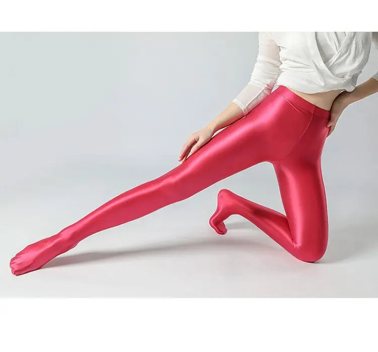 Summer Glossy Satin Leggings