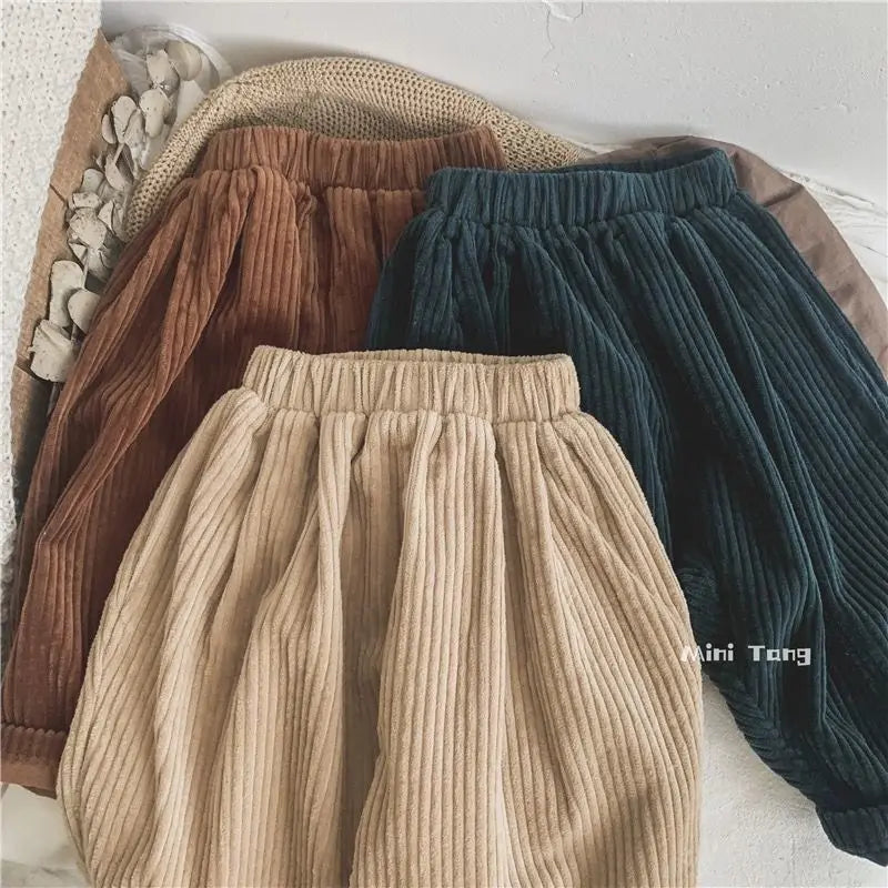 Children's Korean Corduroy Pants