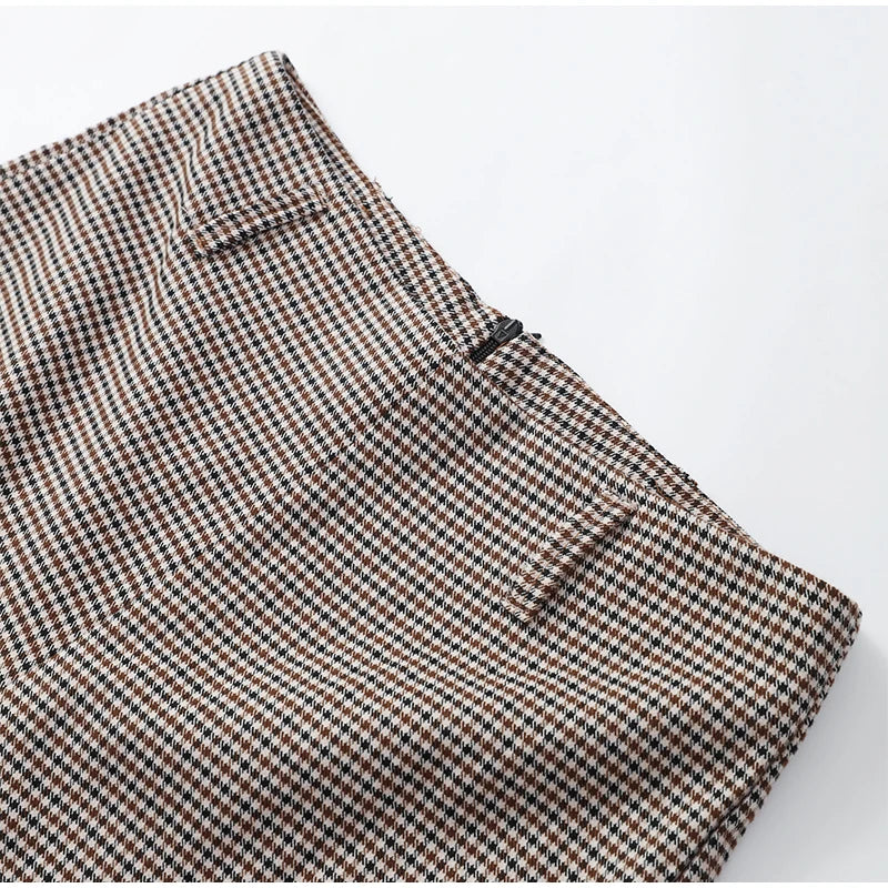 Fashion Plaid Shorts Set