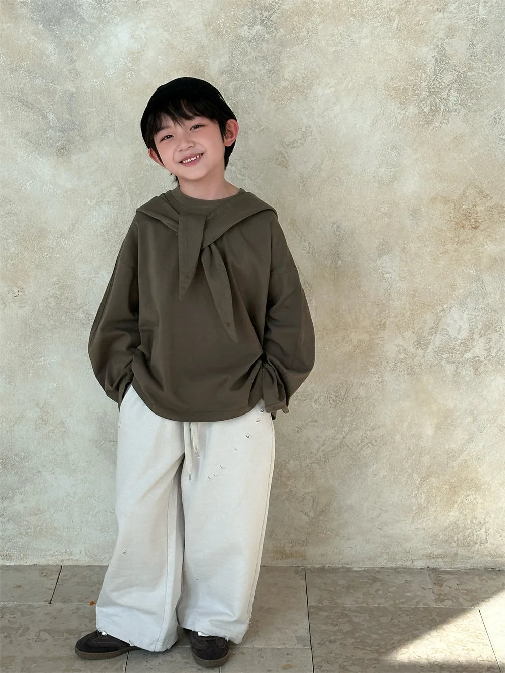Kids Western Style Versatile Long sleeve
