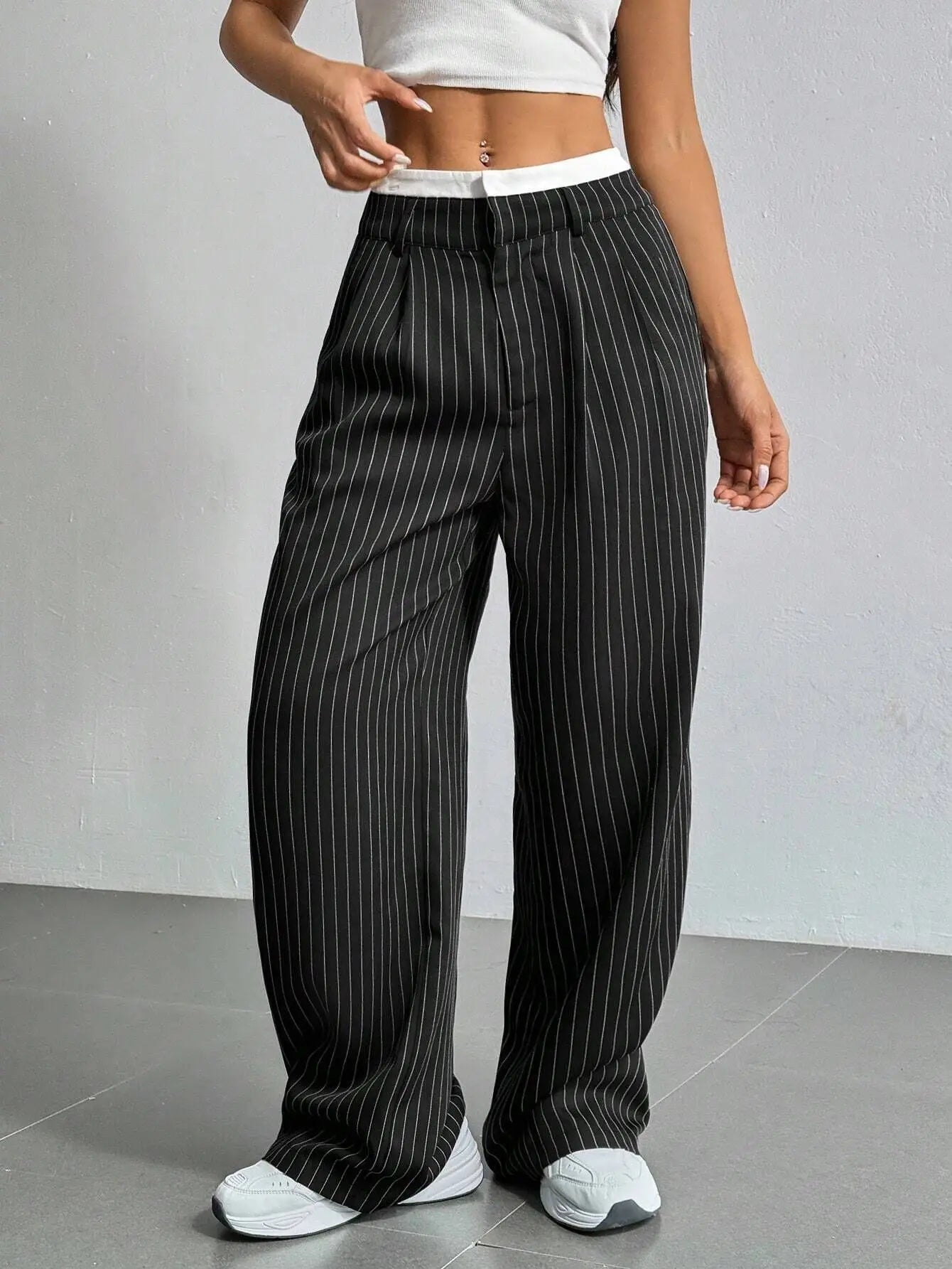 Fashion Pants Women's Stripe Straight
