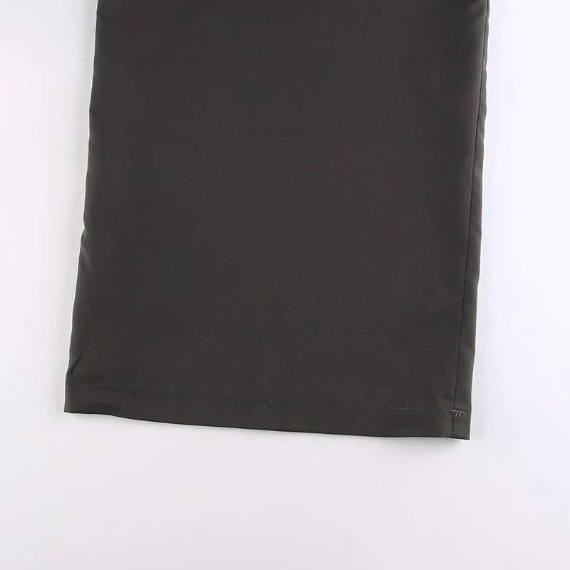 Shirring Casual Wide Leg Pants