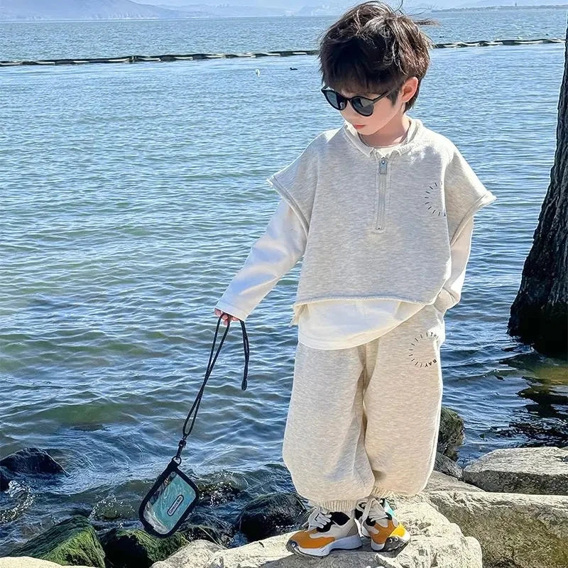 Casual Pullover Sweater Pants 3-piece