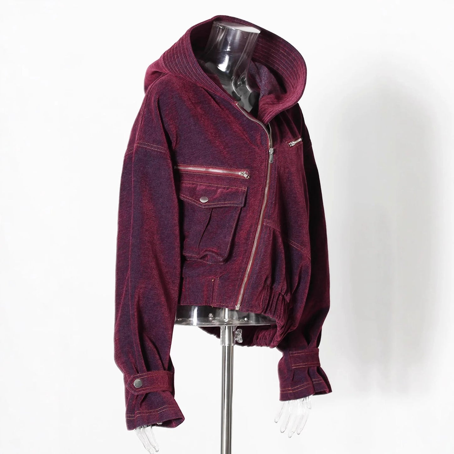 Asymmetric Denim Jacket