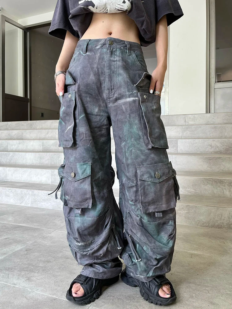 Loose Wide Leg cargo Pants