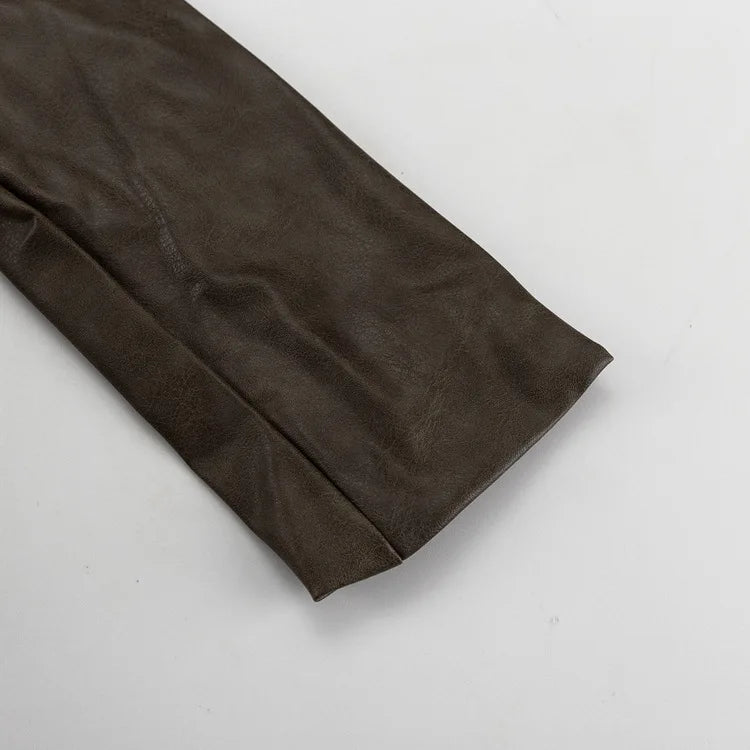 Loose Khaki O Two Pieces Set