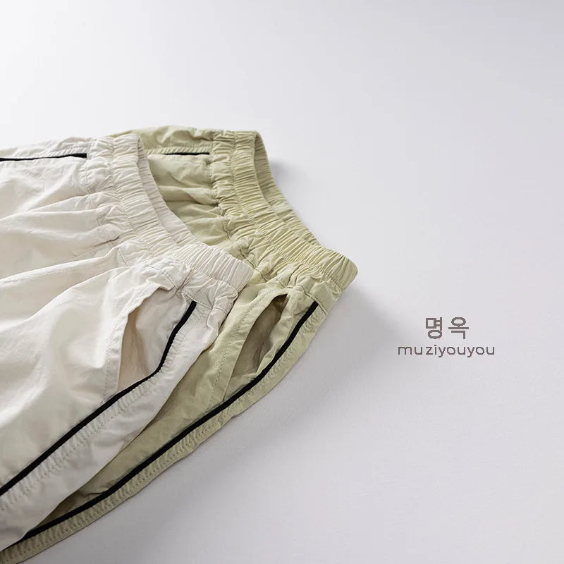 2025 Summer New Thin Cotton Kids Versatile Pants