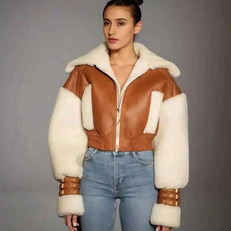 Lamb Wool Short Jacket