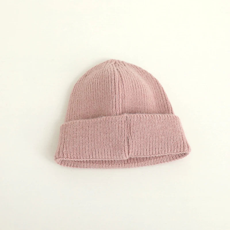 Candy Color Knitted Beanie for Kids