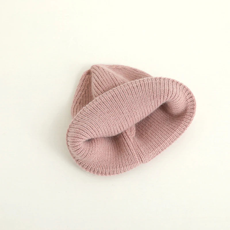 Candy Color Knitted Beanie for Kids