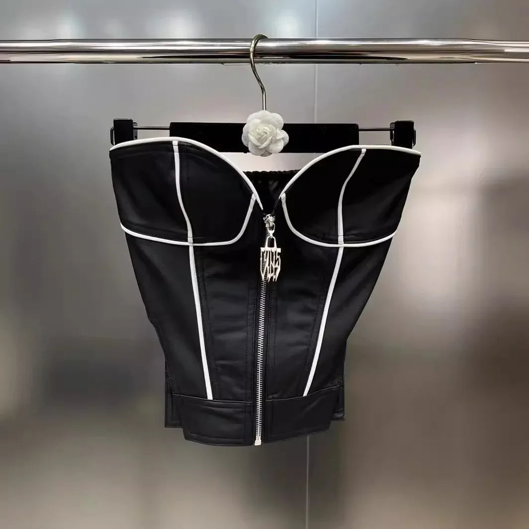 Trendy Strapless 3 piece Set