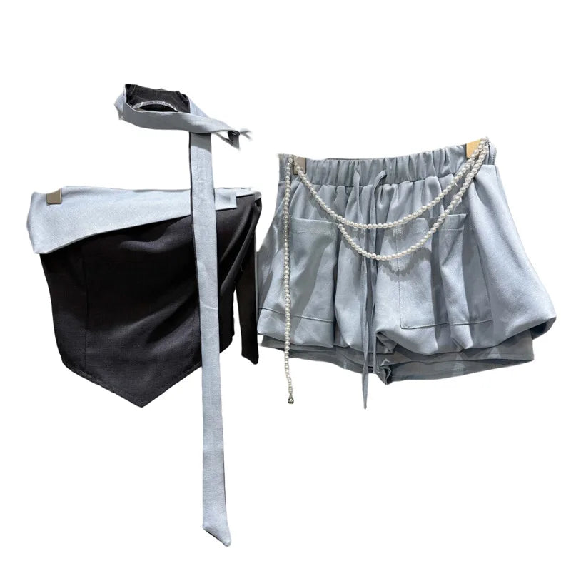 Baby Blue summer Two-pieces Set