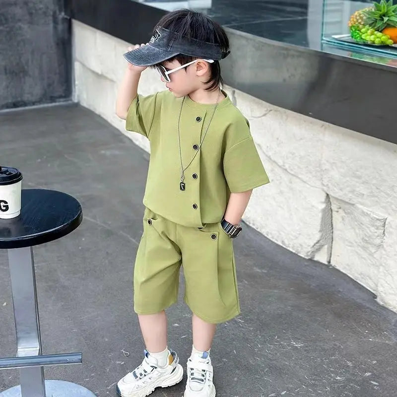 Casual button up set