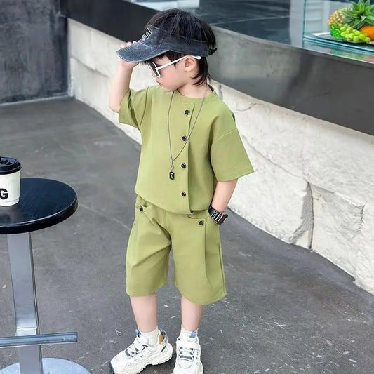 Casual button up set