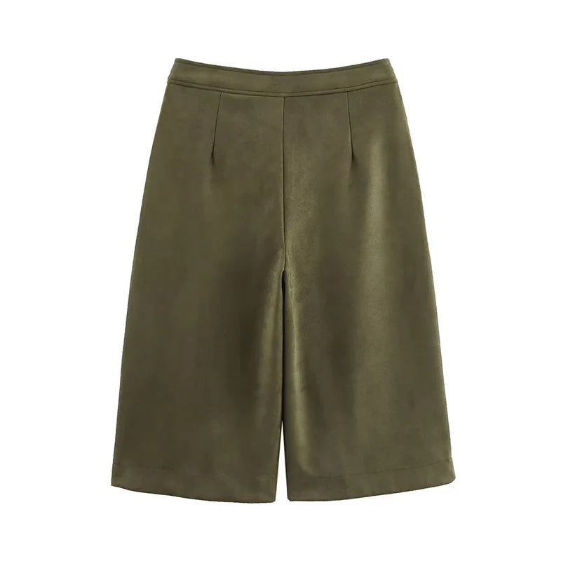 Women High waisted Casual Shorts set