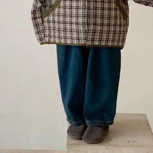 Casual Daily Plaid Hooded Coat