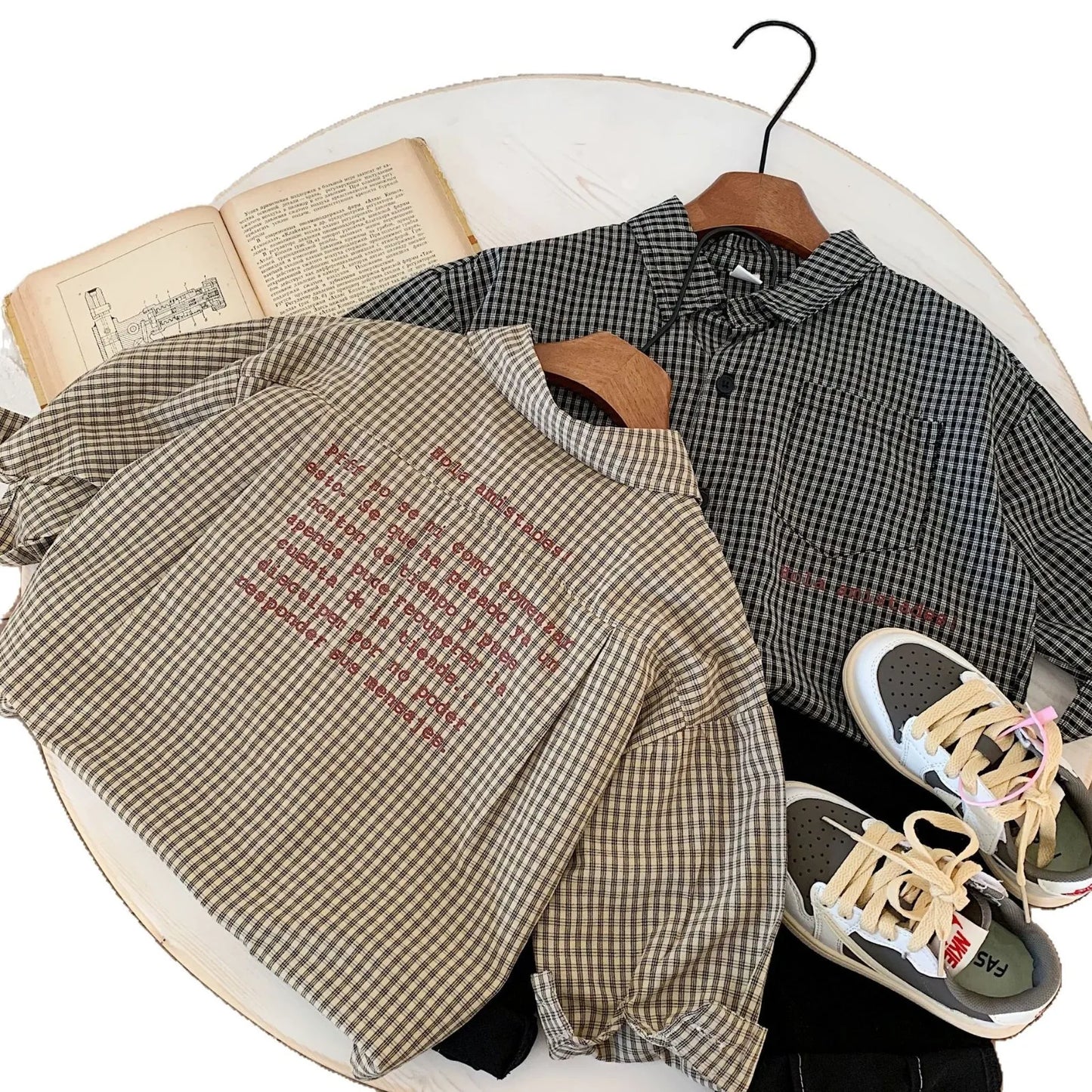 Retro Plaid Boys Shirt