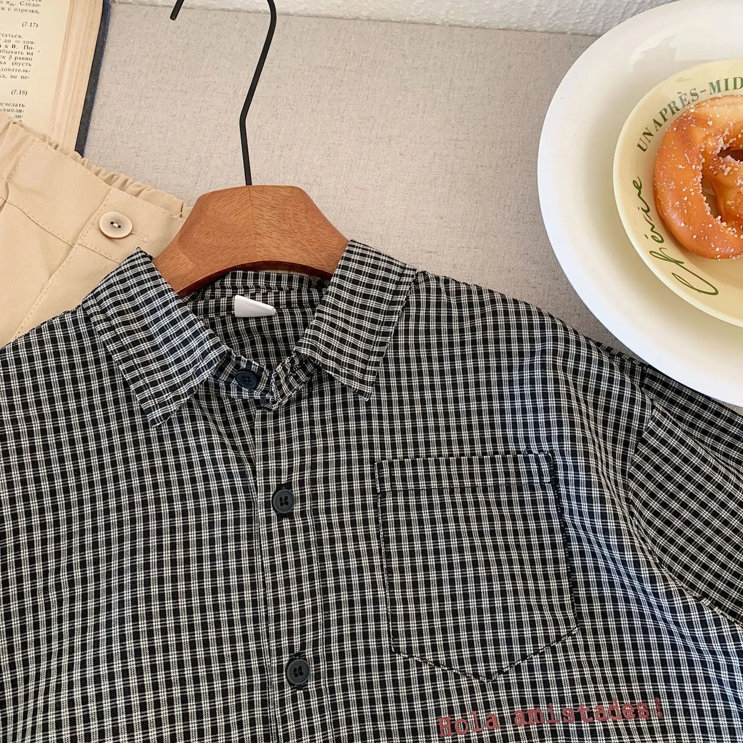 Retro Plaid Boys Shirt