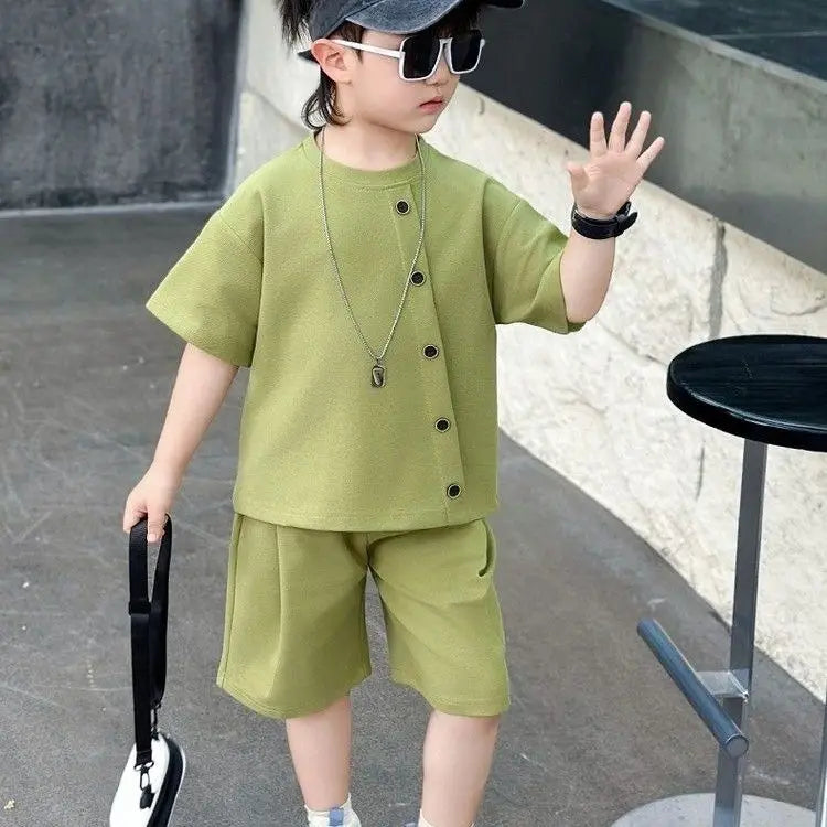 Casual button up set