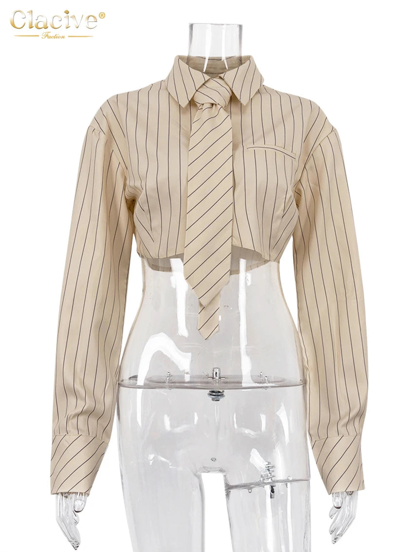 Clacive Fashion Stripe Print