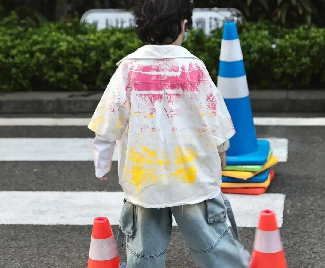 Trendy 3Pcs Set Pink Short Sleeved Shirt