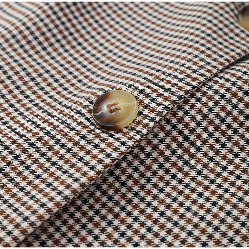 Fashion Plaid Shorts Set