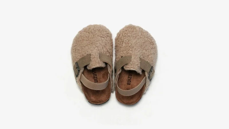 Children's Fleece Elastic Clogs