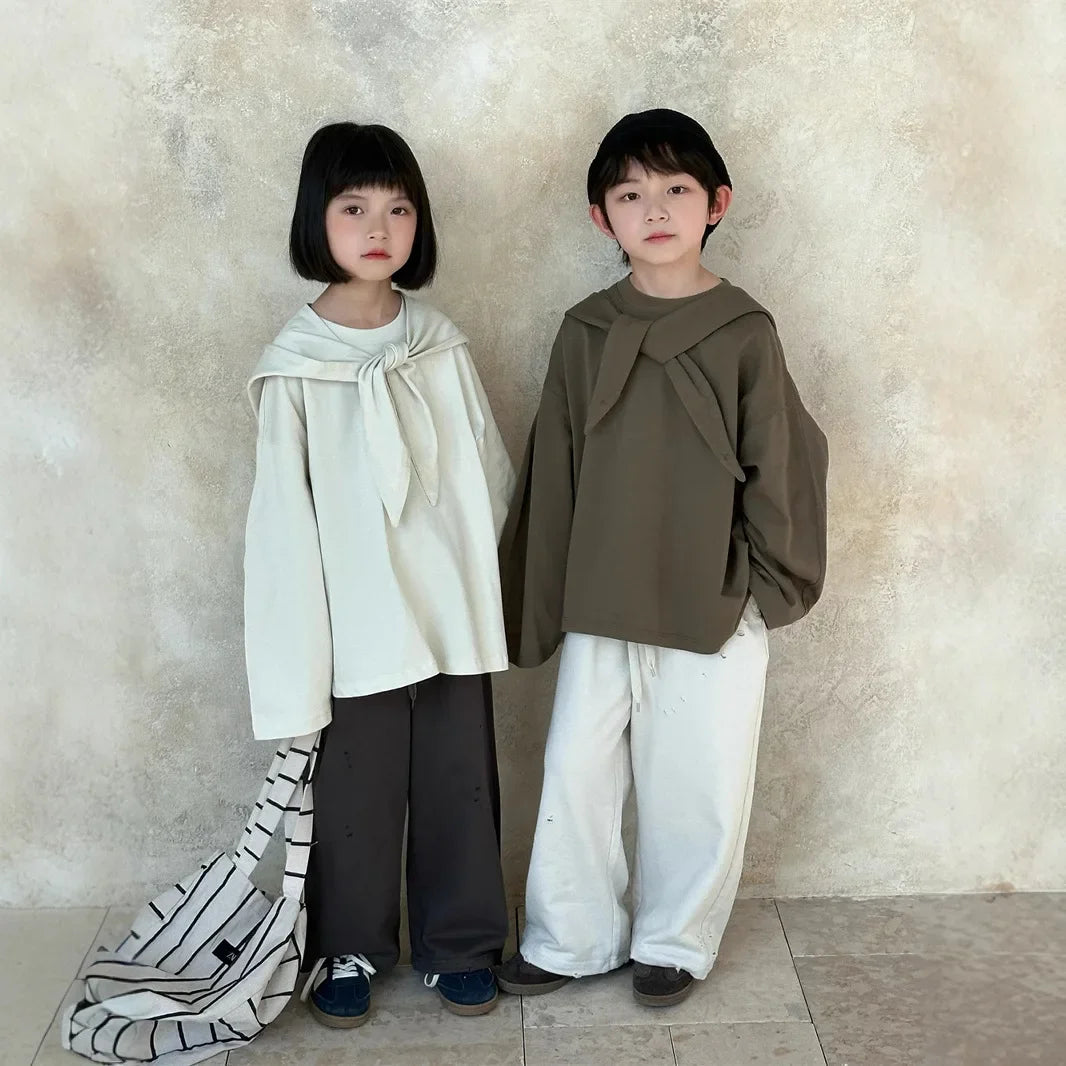 Kids Western Style Versatile Long sleeve